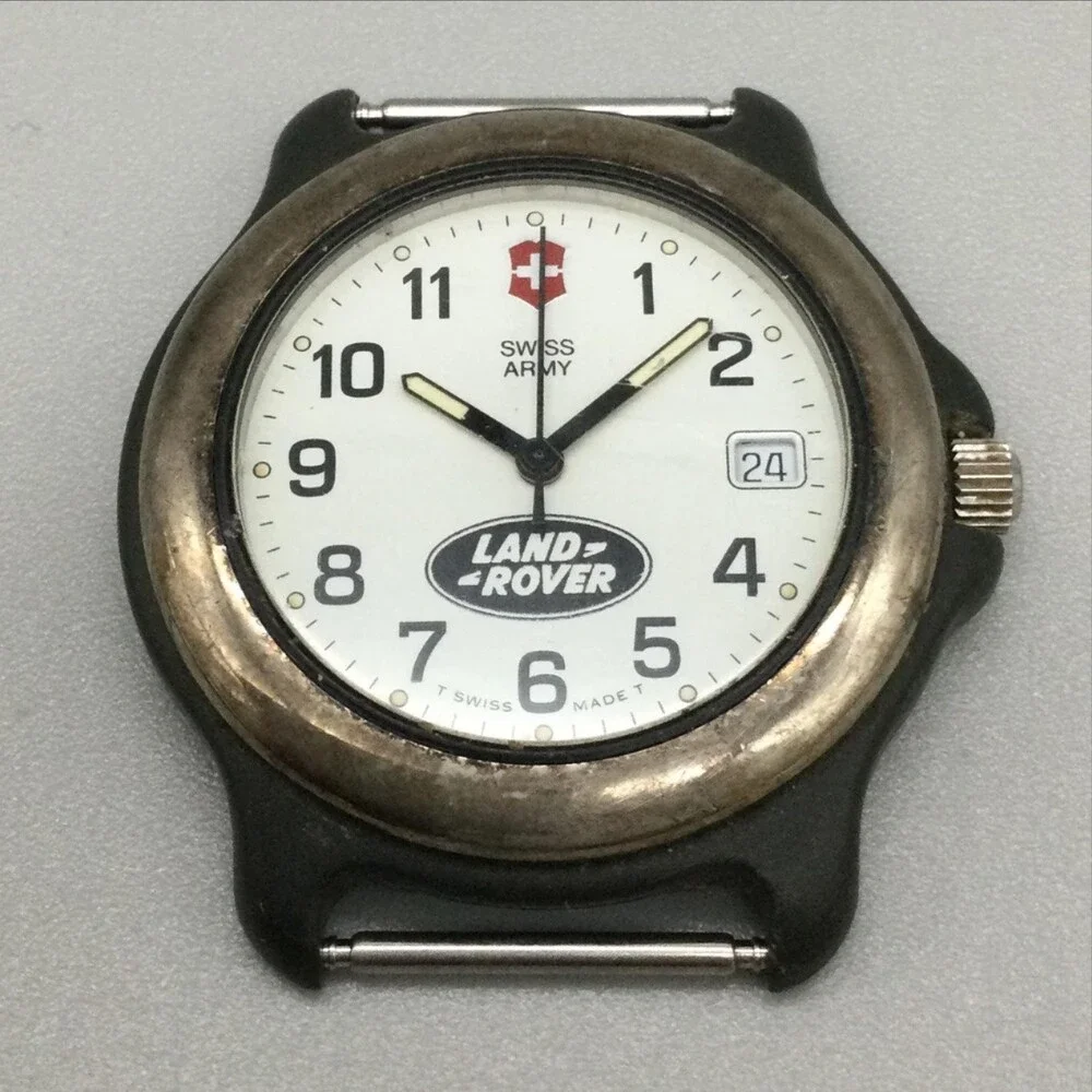 Vicotrinox Swiss Army Land Rover Mens Watch 39mm NOT RUNNING FOR PARTS